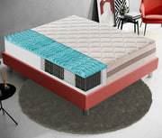 Materasso Singolo 80x190 900 Molle insacchettate e memory foam 9 Zone differenziate Altezza 22 cm