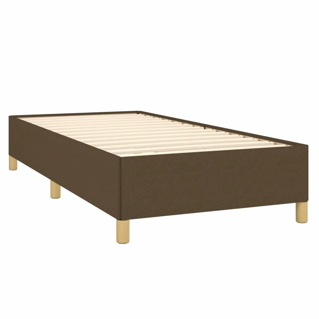 Giroletto senza Materasso Marrone Scuro 100x200 cm Tessuto 347144