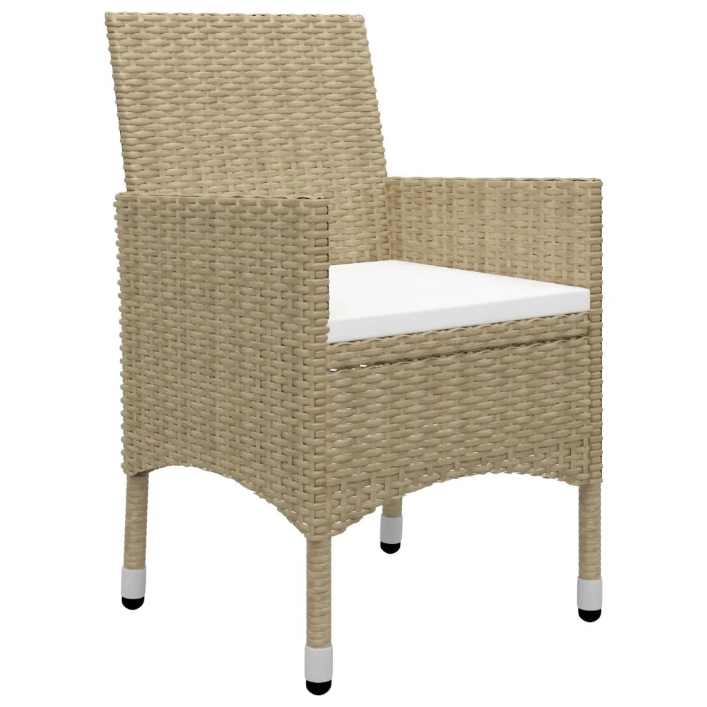 Set Mobili da Pranzo per Giardino 5 pz Beige 3068693