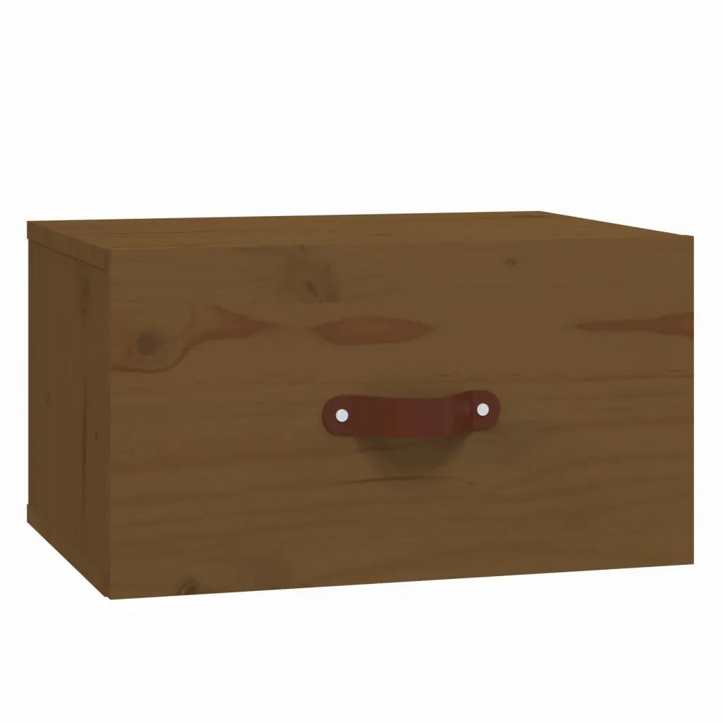 Comodino | Armadio da Notte | Mobiletto da notte a Muro ambra 40x29,5x22 cm