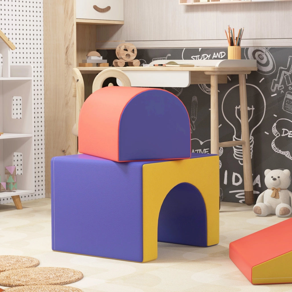Set 4 Moduli Motricit¨¤ Bambini ¨C Xylo ¨C Schiuma EPE Multicolore