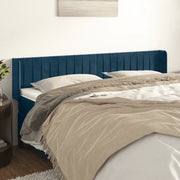 Testiera ad Orecchio Blu Scuro 183x16x78/88 cm in Velluto 3119070