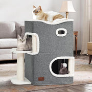 Casa per Gatti con Posto per Arrampicarsi, Sfera e Piattaforma per Gatti da Interno
