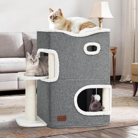 Casa per Gatti con Posto per Arrampicarsi, Sfera e Piattaforma per Gatti da Interno