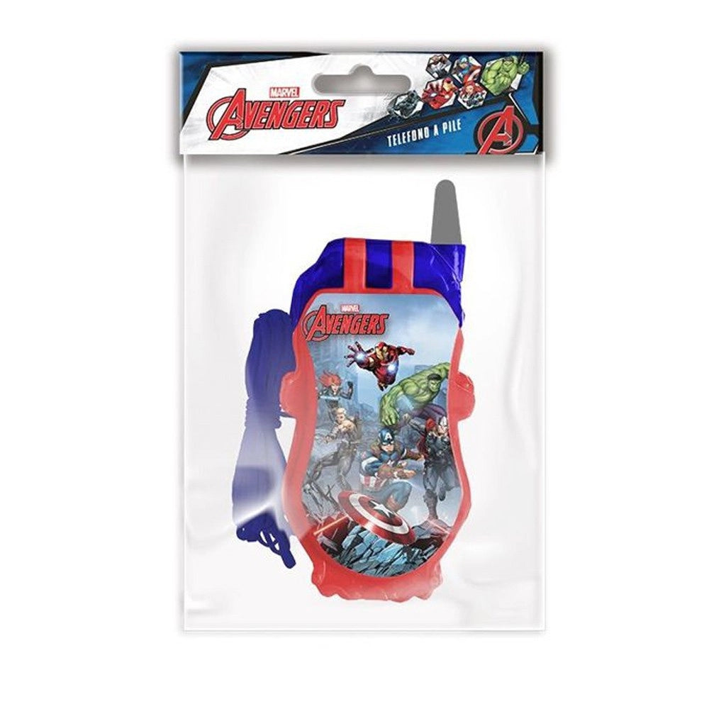 Trade Shop - Telefono A Pile Avengers Marvel Gioco Giocattolo Bambini Con Luci E Suoni -