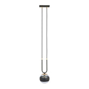 Emibig GLAM lampada a sospensione E14 nera oro Ø15 cm