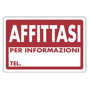 CARTELLO SEGNALETICA AFFITTASI  - EUROSIGNALS