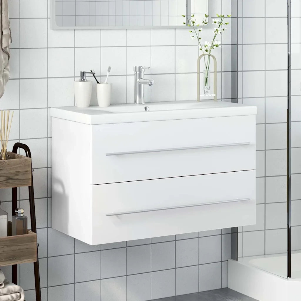 Mobile da Bagno con Lavabo | Armadio Lavabo Bianco