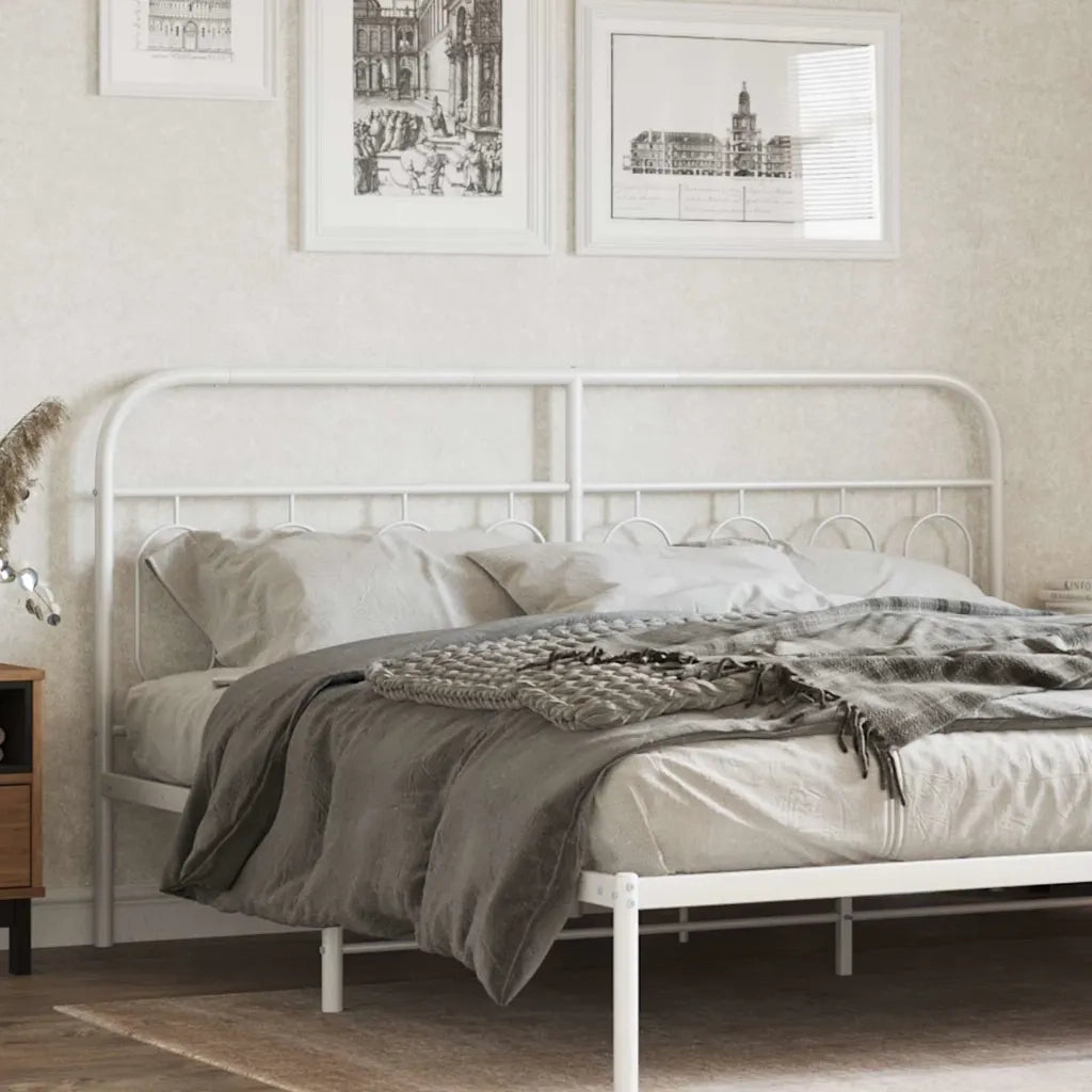 Testiera di Ricambio in Metallo Bianco 183 cm 377202
