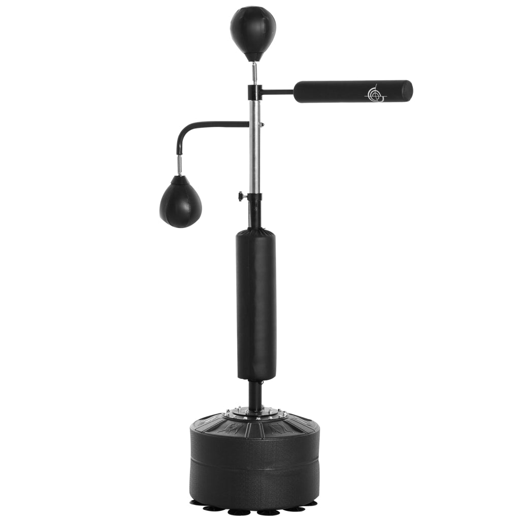 Sacco da boxe regolabile 160-230 cm con palle e stanghe ¨C Minimal ¨C nero