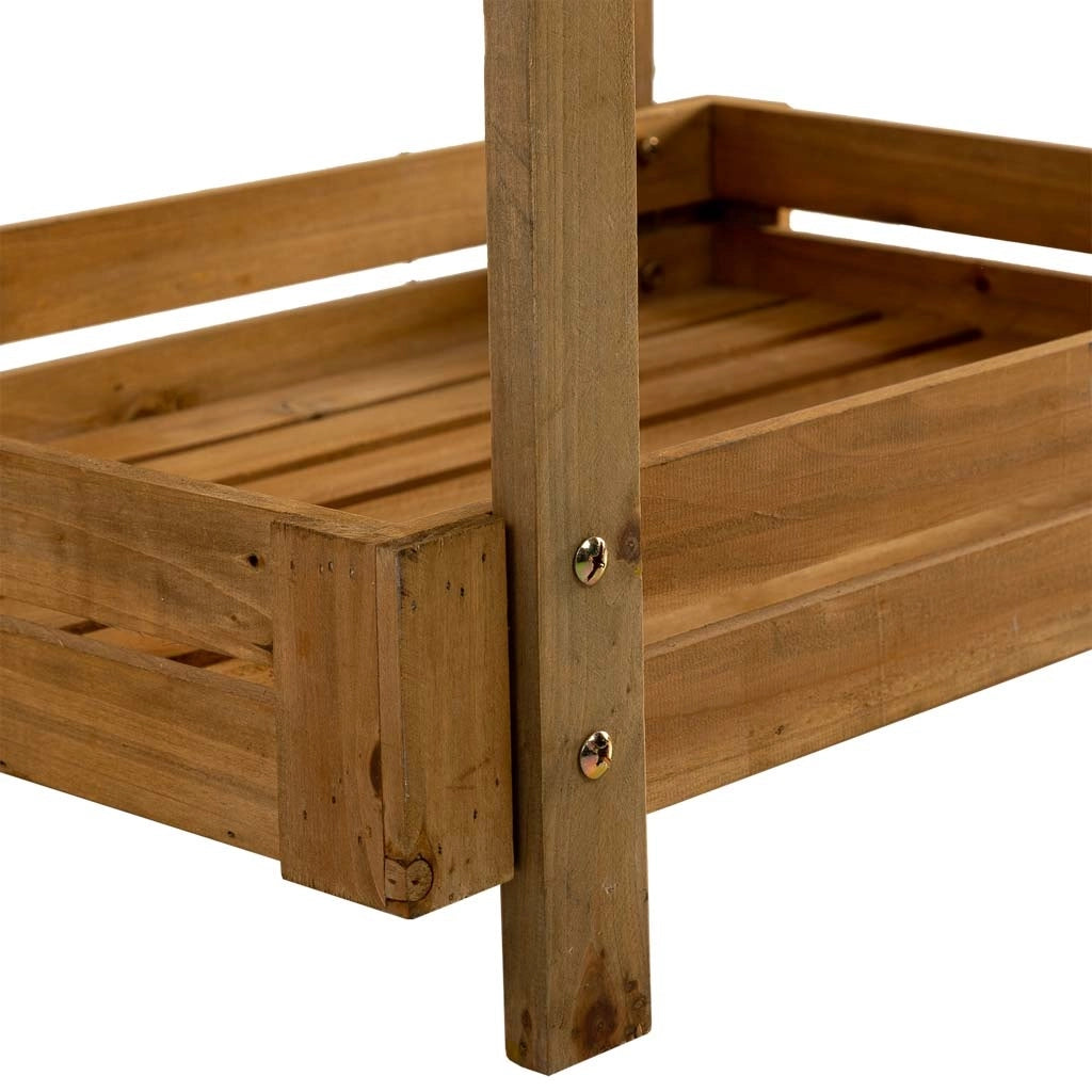 Scaffale espositivo in legno a 4 ripiani