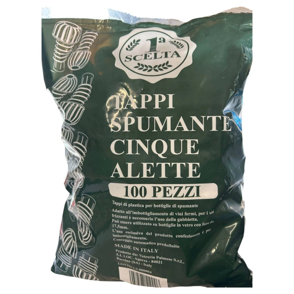 TAPPI SPUMANTE CINQUE ALETTE 100 PEZZI