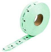 24000 Tickets per Distributore Eliminacode D900 Confezione 6 Rotoli x 4000 Visel Verdi