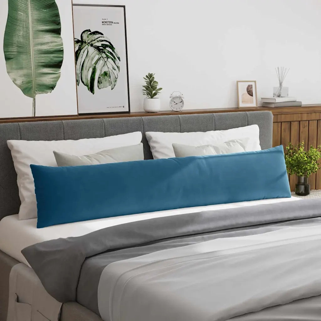 Cuscini da Divano 2 pcs Blu 200 x 40 cm Tessuto in Cords 42013884
