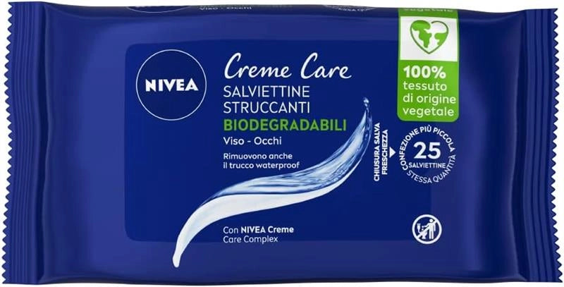 SALVIETTE STRUCCANTI NIVEA 25PZ CREME CARE VISO E OCCHI