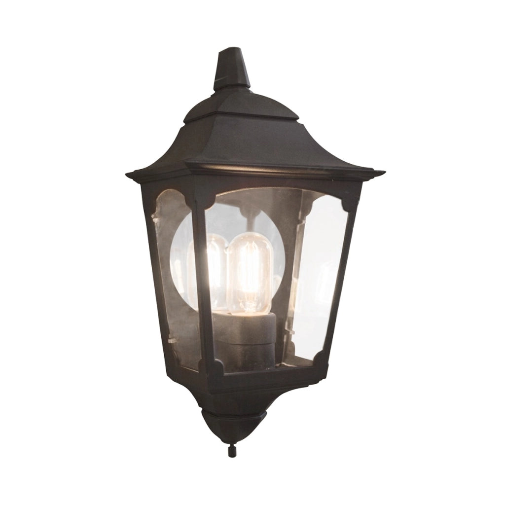 Applique esterna classica Chapel Elstead E27 IP44 nera