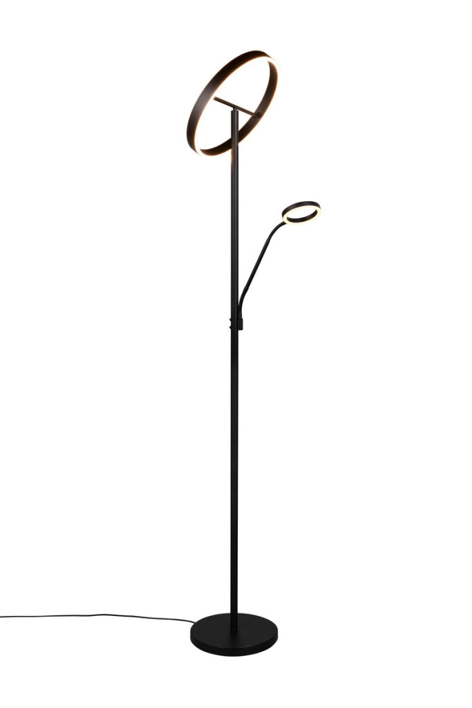 Lampada da terra LED nera dimmerabile 180cm Trio Willis