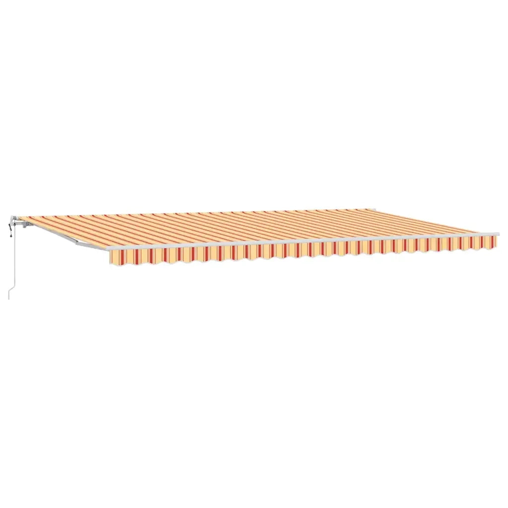 Tettuccio Elettrico Retrattile Giallo e Arancione 600 × 300 cm 3331599