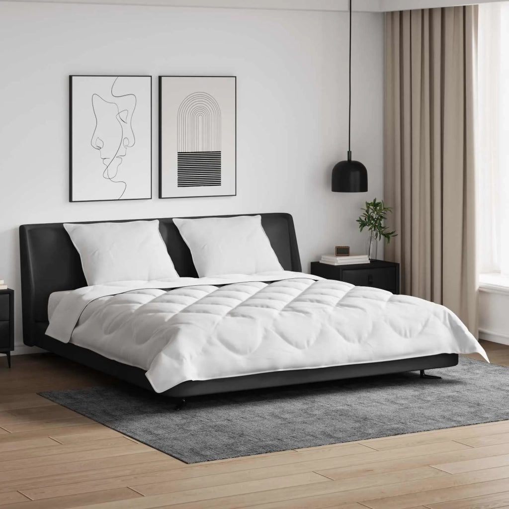 Piumone | Duvet per tutte le stagioni 3 pz Bianco Microfibra