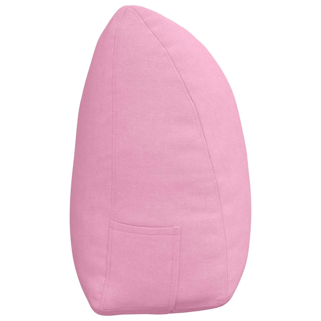 Cuscino per Schiena Rosa 160 x 24 x 50 cm Tessuto 42014543