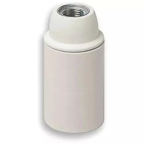 PORTALAMPADA E14 M10X1 CM/LISC BIANCO