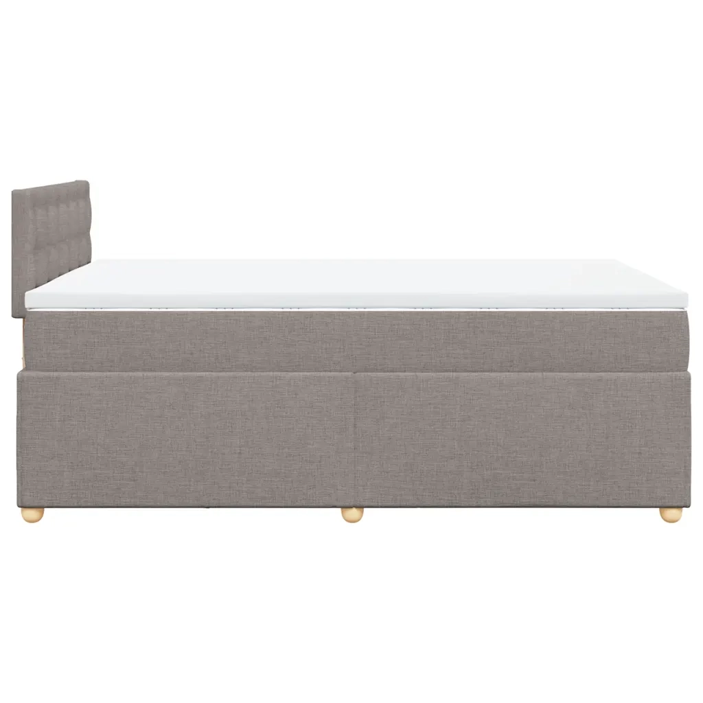 Giroletto a Molle con Materasso Tortora 120x190 cm in Tessuto 3286637