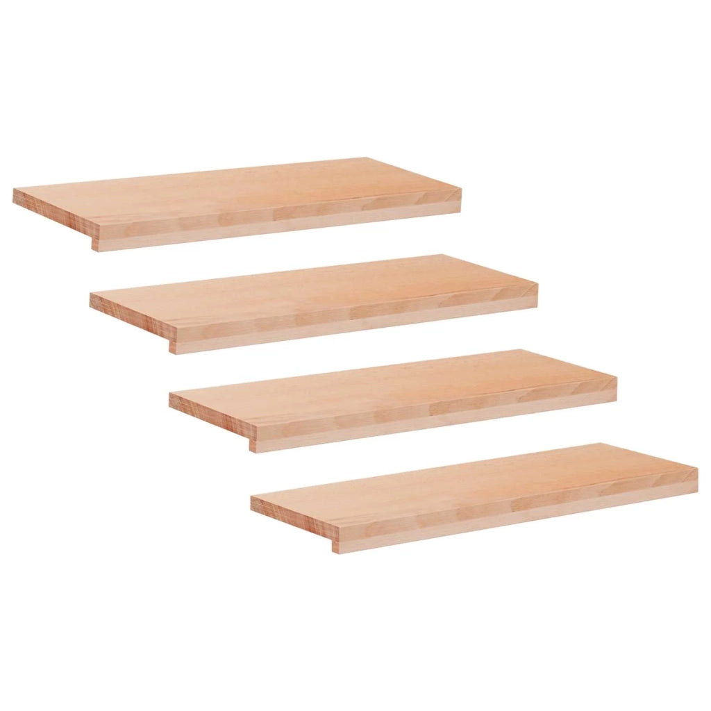 Tappeti per scale 4 pz 70 x 25 x 2 cm Naturale 3446184