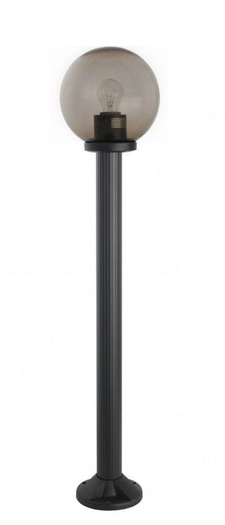 Lampada da giardino 120cm globo 20cm nera E27 IP43