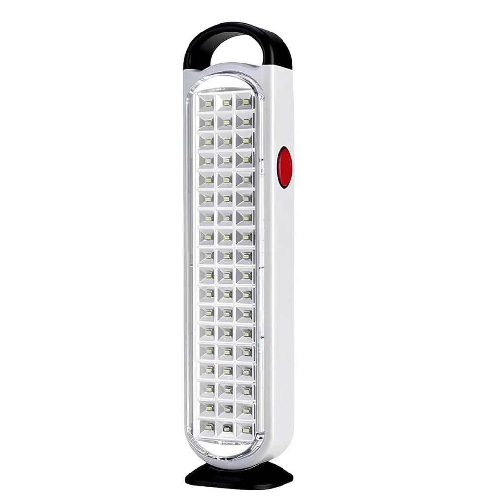 Lampada di emergenza 60 LED 60W Potente 1200mAh Ricaricabile 3.7V Bianco / Nero Avizar