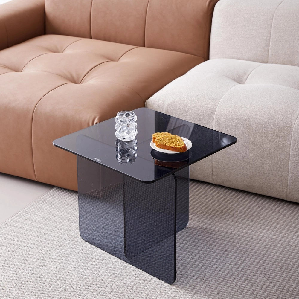Tavolino da Caff¨¨ in Vetro Temperato ¨C MINIMAL ¨C Trasparente, Design Moderno
