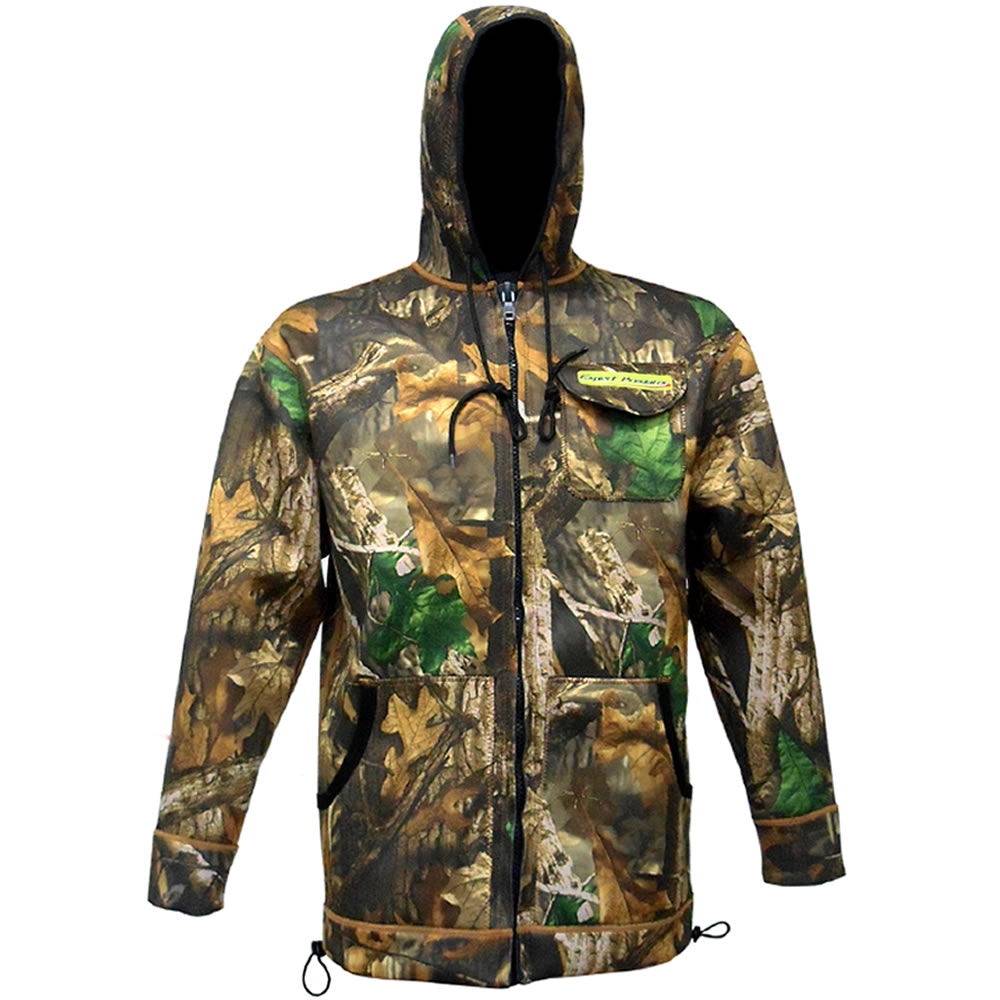 Giacca in neoprene mimetica impermeabile con cappuccio tg l