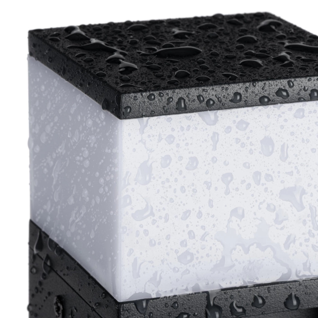 Applique esterno quadrato 16cm nero G9 11W IP44 Kanlux