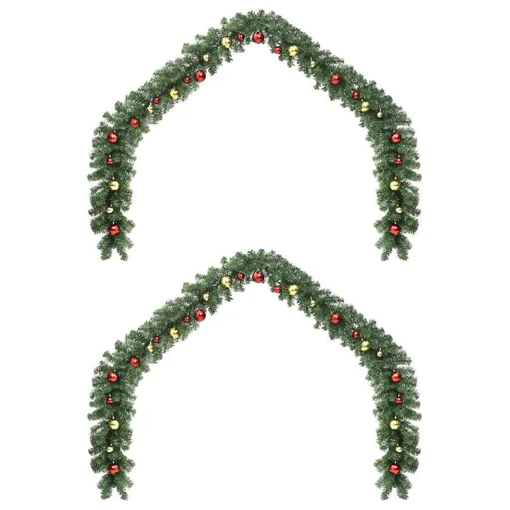 Ghirlanda di Natale con 600 LED 2 pcs Verde PVC