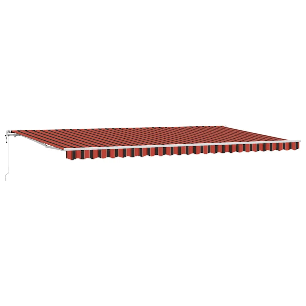 Tettuccio Elettrico Retrattile arancione e marrone 600 × 300 cm 3331591