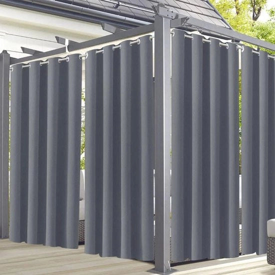 Bordure Premium per giardino e terrazza - Impermeabile e oscurante - Isolato termicamente - Oculi - Set da 2 pannelli