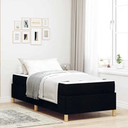 Struttura del letto con materasso Nero 90 x 200 cm Tessuto 3398908