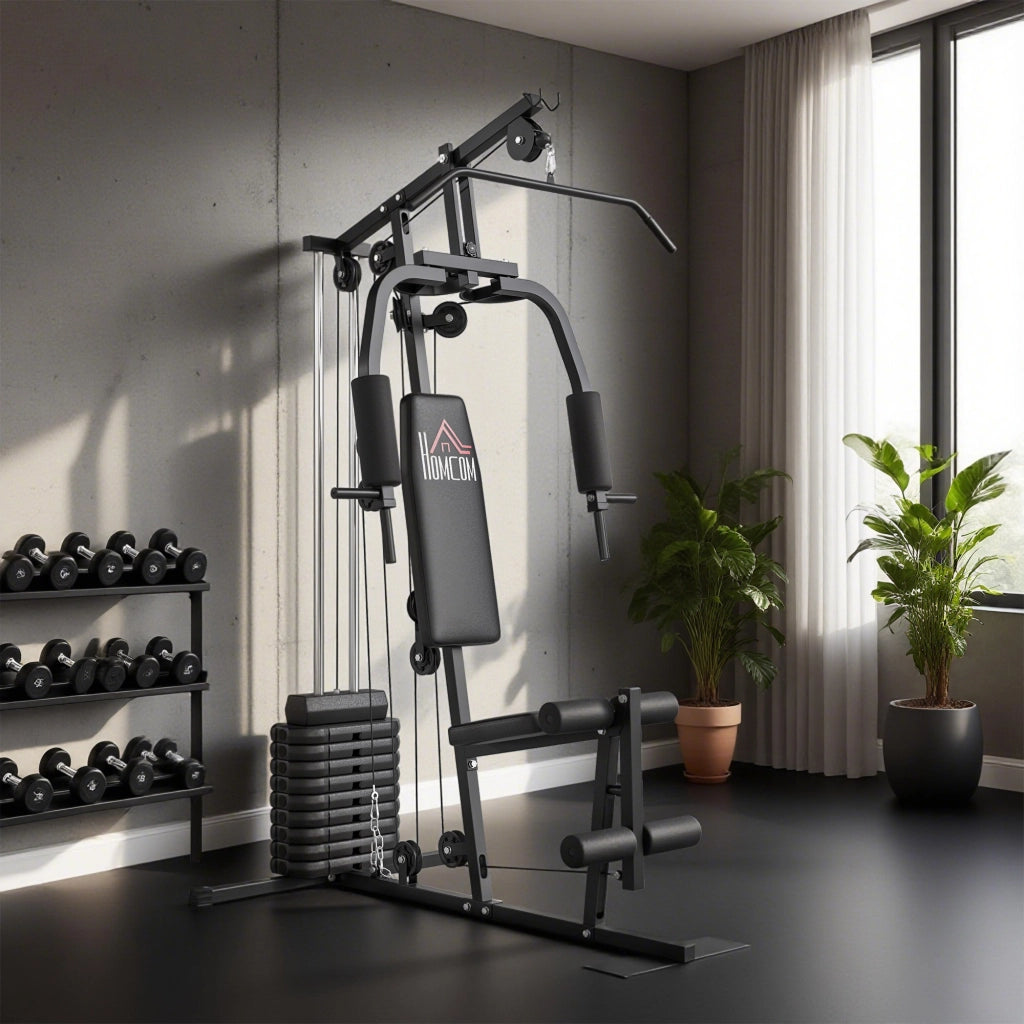 Attrezzo Fitness Multifunzione con 9 Pesi 5 kg ¨C Minimal ¨C 200x135x103 cm