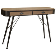 Console in legno e metallo marrone 120x32x80,5