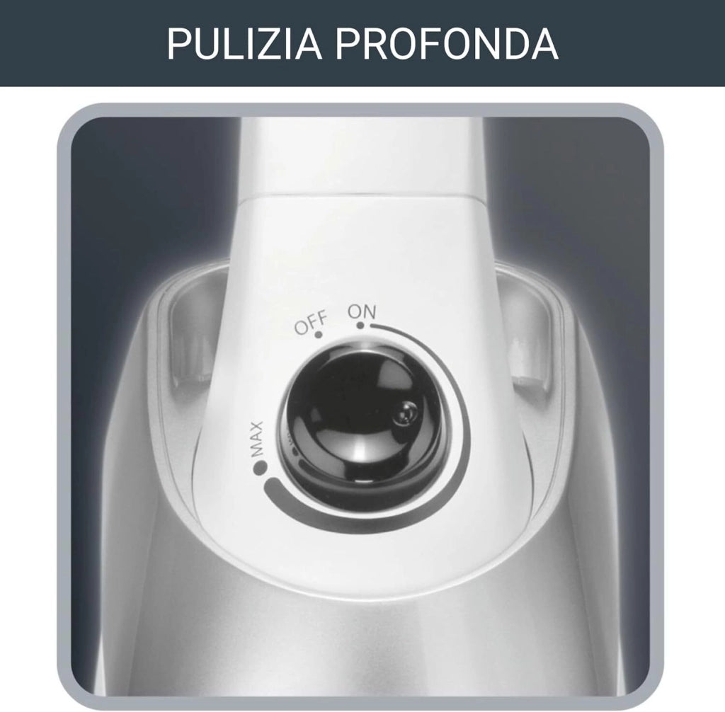 Rowenta RH8147WA Powerline Extreme Aspirapolvere a Bastone Ciclonico Senza Sacco 0,9 L 750 W 77 dB colore Bianco Giallo