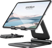 Supporto per Tablet Opvougbile Duplice - Desktop - Verstelbare - Regolabile - Supporto per Tablet - Nero - Accessori per Ufficio - Dispositivi Mobili - iPhone Compatibile