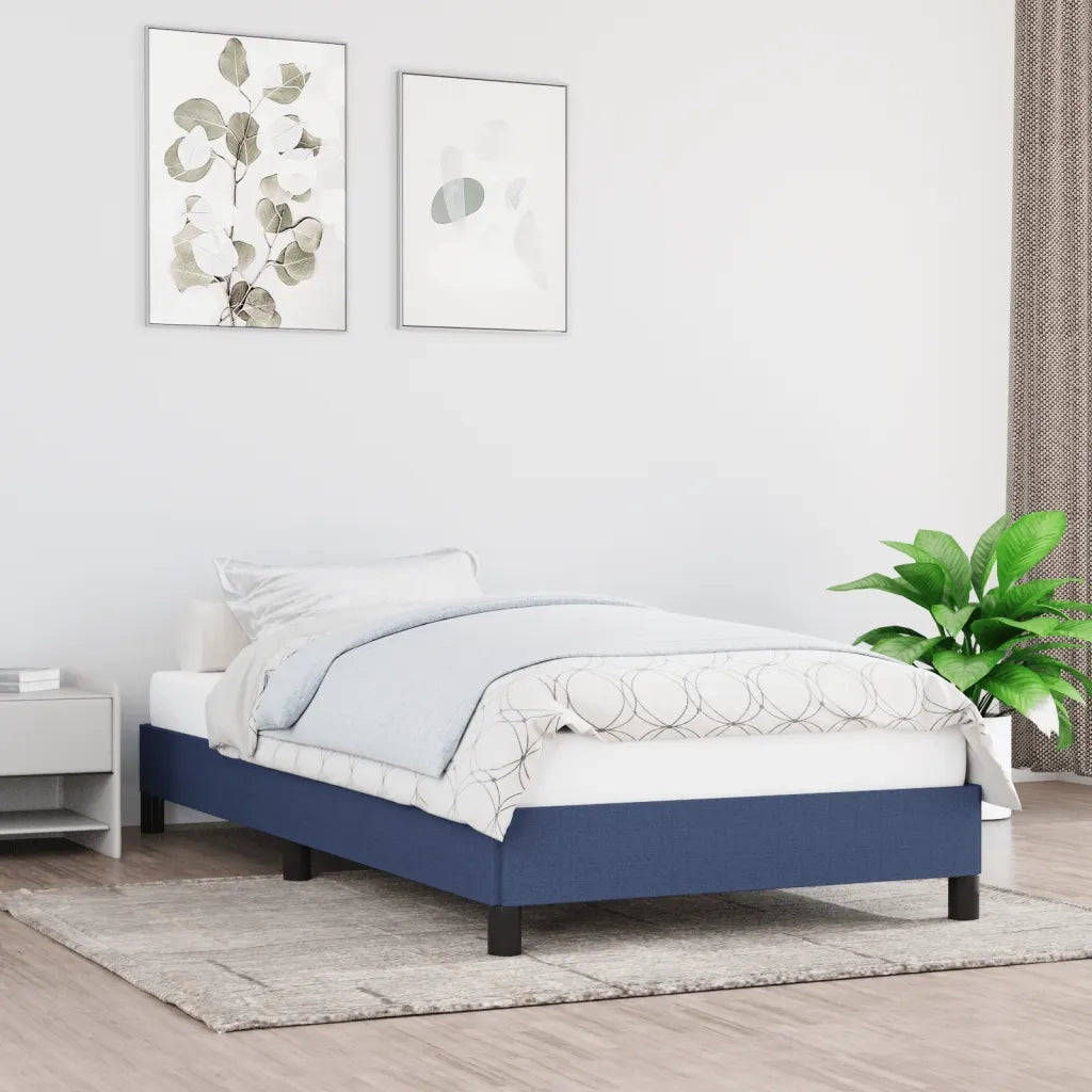 Giroletto senza Materasso Blu 80x200 cm in Tessuto 346678