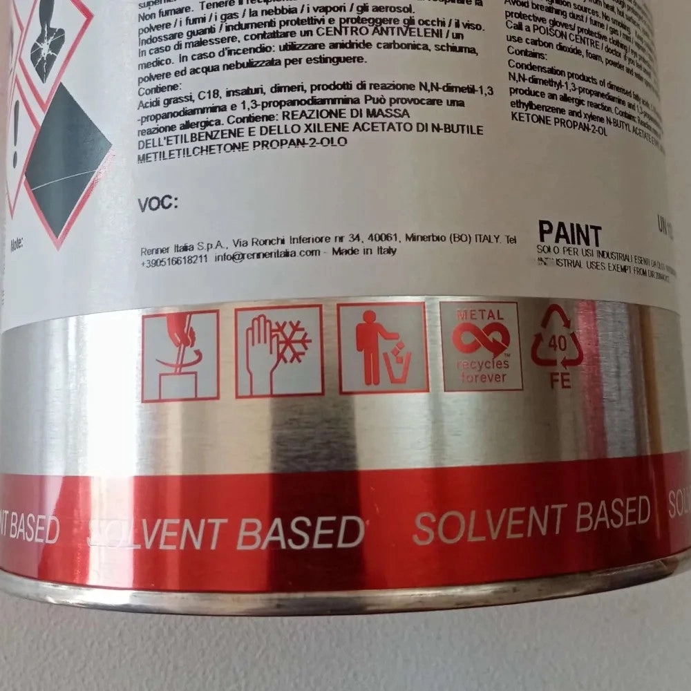 Renner renfast 1kg smalto opaco - tutti i ral 8000 - base nitro a rapida essiccazione, colore  marrone seppia - ral 8014