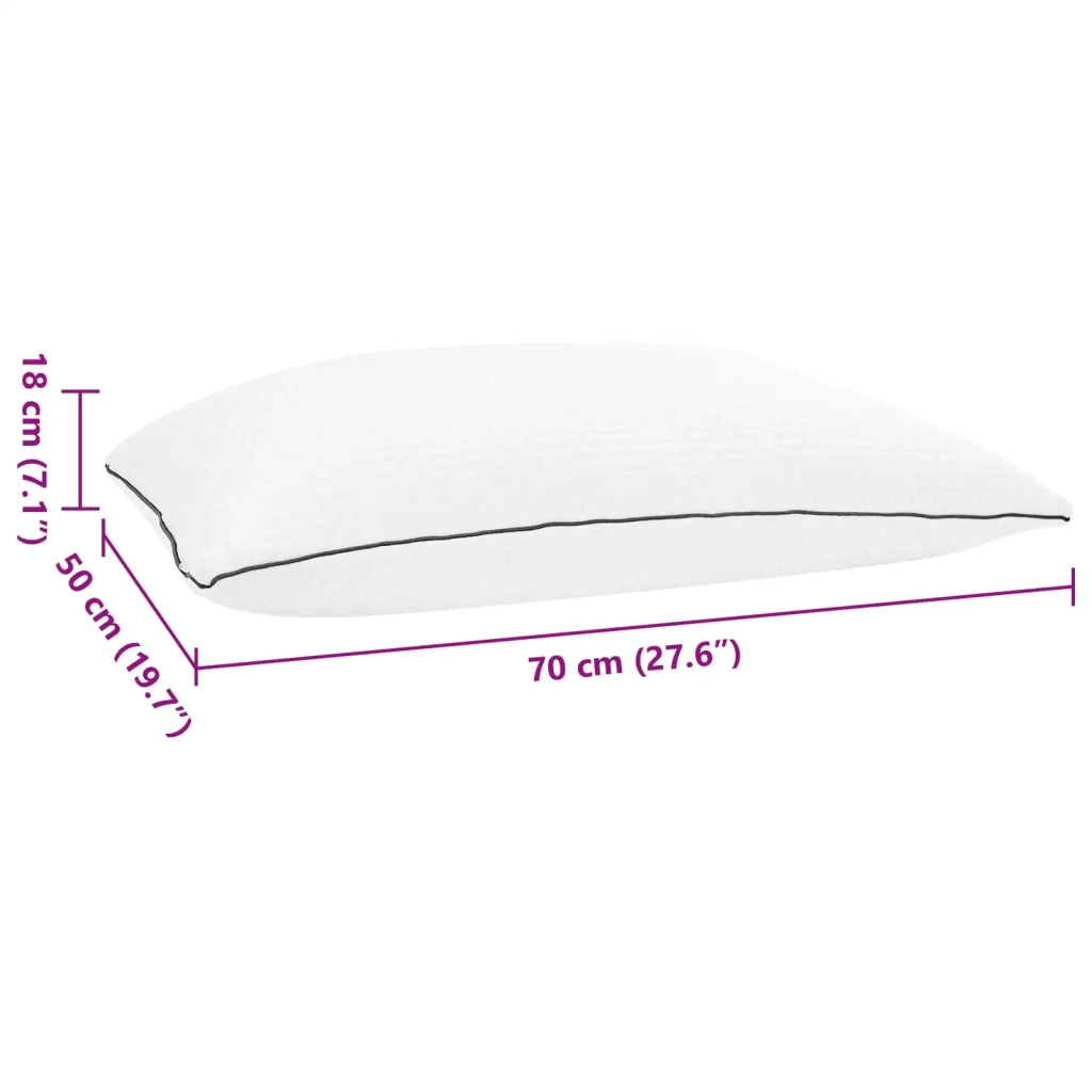 Cuscino Shread Bianco 70 x 50 x 18 cm Schiuma Memory 42020219