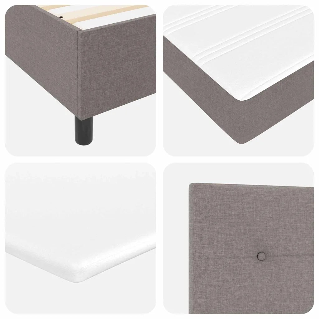 Letto a molle con materasso Talpa 120 x 200 cm Tessuto 3339382