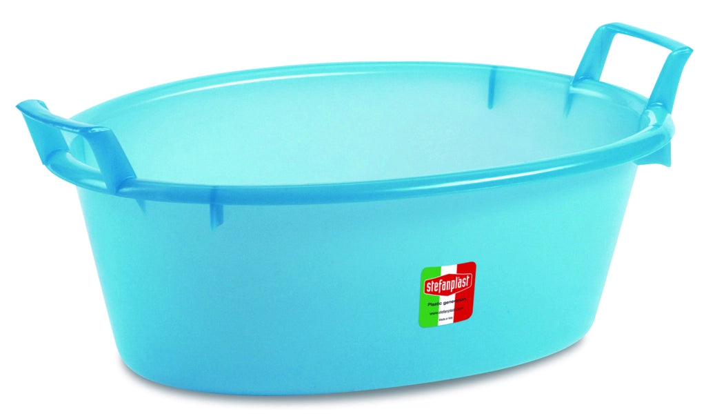 Stefanplast BACINELLA OVALE AZZURRA lt. 75 - Ø cm. 80x31 h