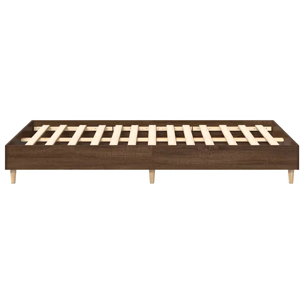 Giroletto senza Materasso-Struttura Letto Rovere Marrone 120x190 cm Truciolato 403825
