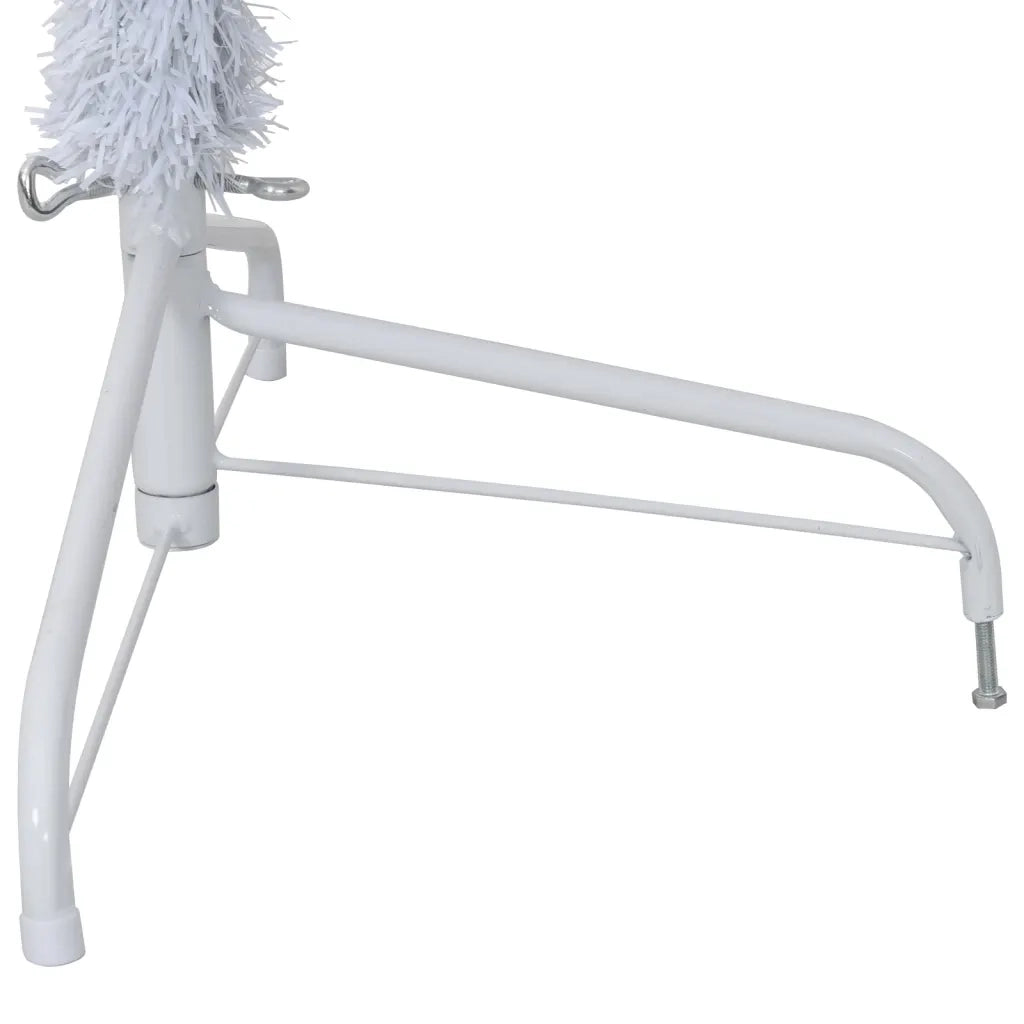 Albero di Natale Artificiale Metà con Supporto Bianco 240cm PVC 328421
