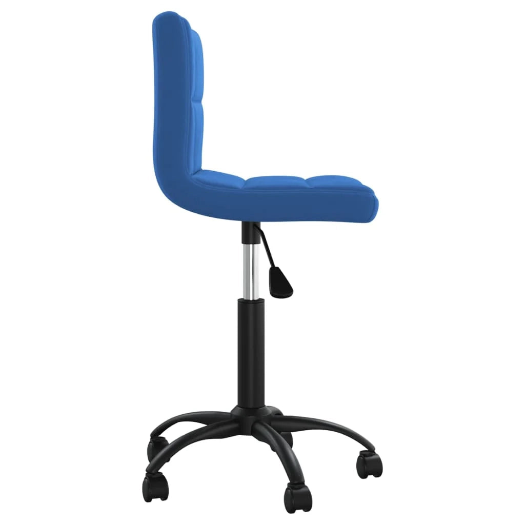 Sedia girevole/poltrona/seduta per ufficio/studio in velluto blu 02_0024093