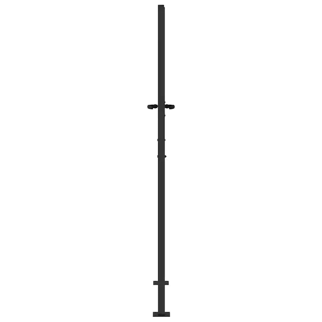 Cancello da giardino con blocco Nero 110 x 180 cm CFW5704252