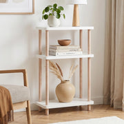 Scaffale da Terra Multiuso Nampernu a 3 Piani 62 x 40 x 18 cm - Bianco [en.casa]